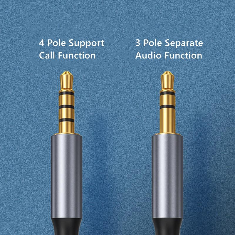 AUX USB Type C To 3.5mm Audio Connection Adapter Cable for Car Speaker Earphones Dual Plug Audio Cable Android with Type C PortGood Product