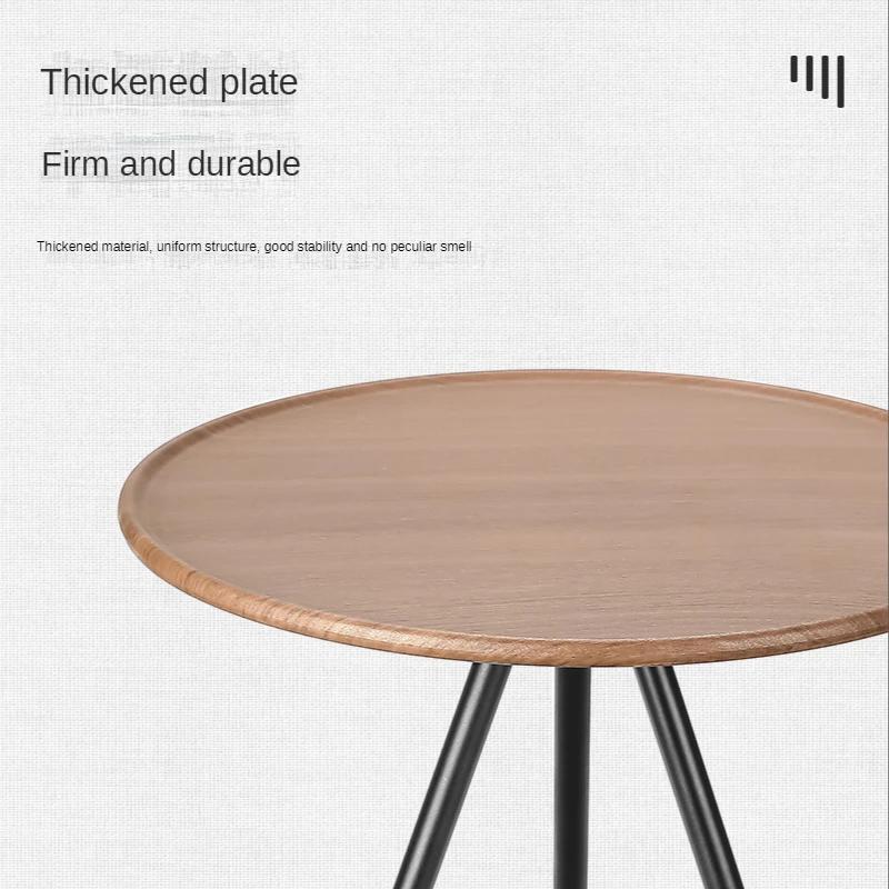 Tragbarer Outdoor-Klapptisch aus Aluminiumlegierung, kleiner runder Tisch, verstellbar, schwarzer Esstisch, Camping, ultraleichter Couchtisch