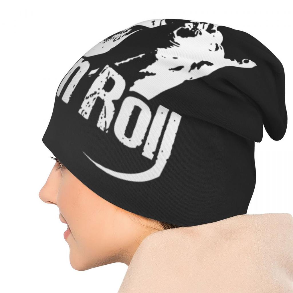 Rock And Roll Skull Bonnet Hat Herbst Winter Street Skullies Beanies Hut Horror Halloween Unisex Strickmütze Frühling Head Wrap Caps