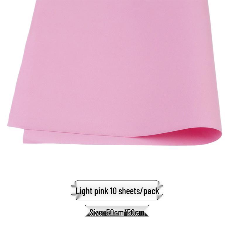 Colored Foam Paper Pack - 10 Sheets, 10 Colors - for Crafting & Origami