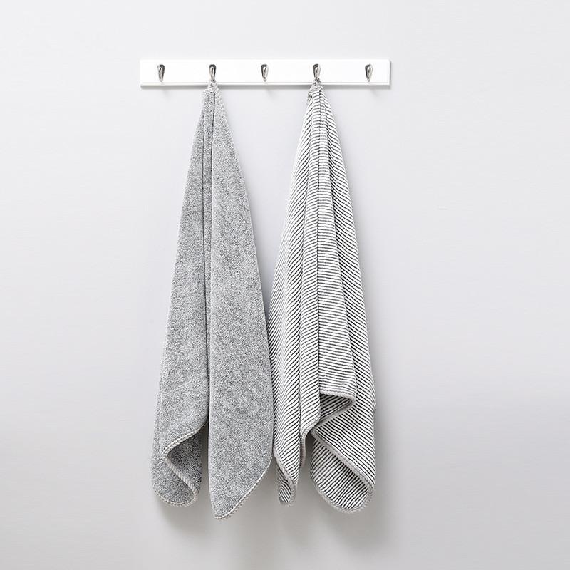 1Pc 70x140cm Antibacterial Bamboo Charcoal Fiber Home Bathroom Soft Highly Absorbent Adult Bath Towel