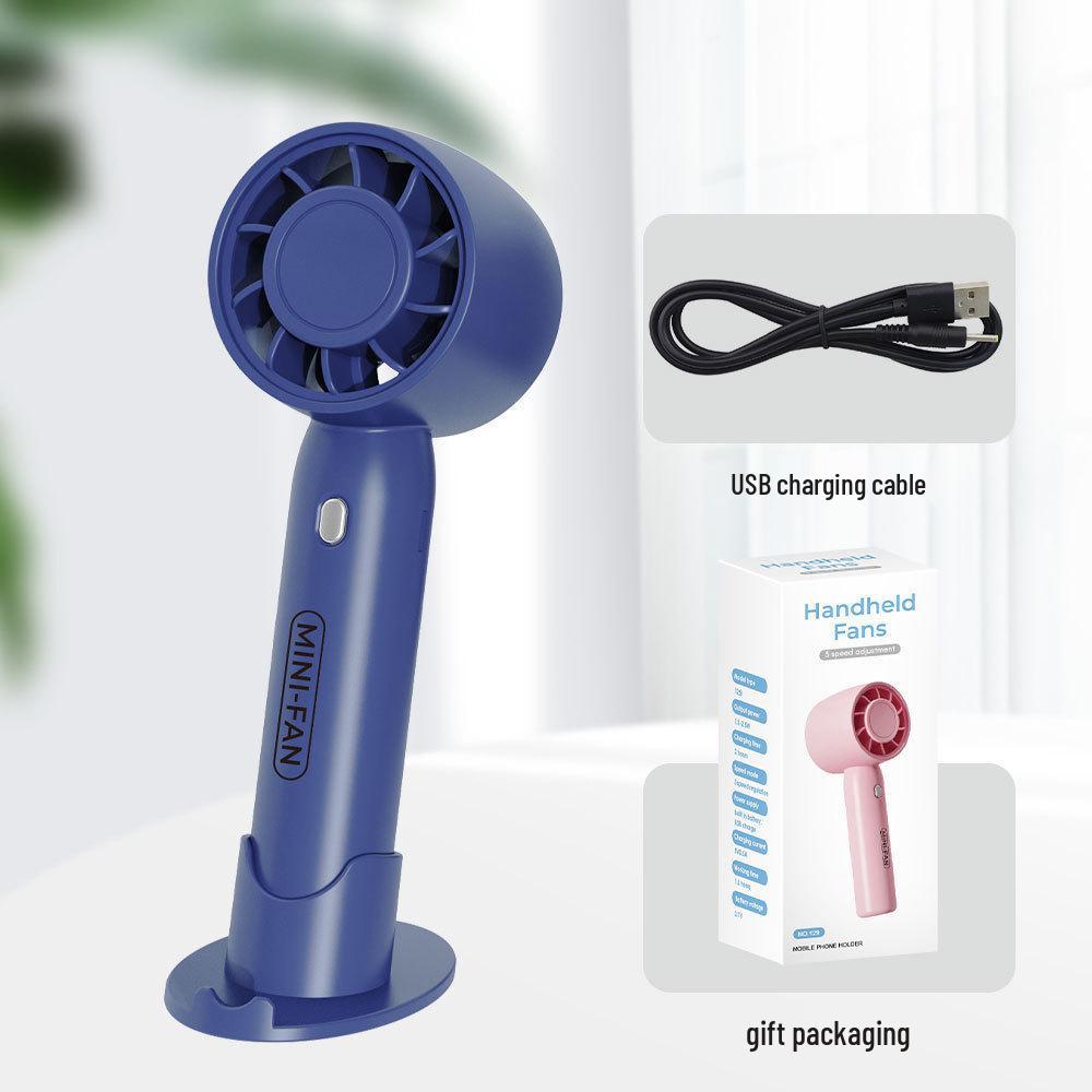 

Turbo Handheld Fan: Powerful Mini Desktop & Office Cooling Fan with Free Shipping 16.5*7.8*4.9 cm синій