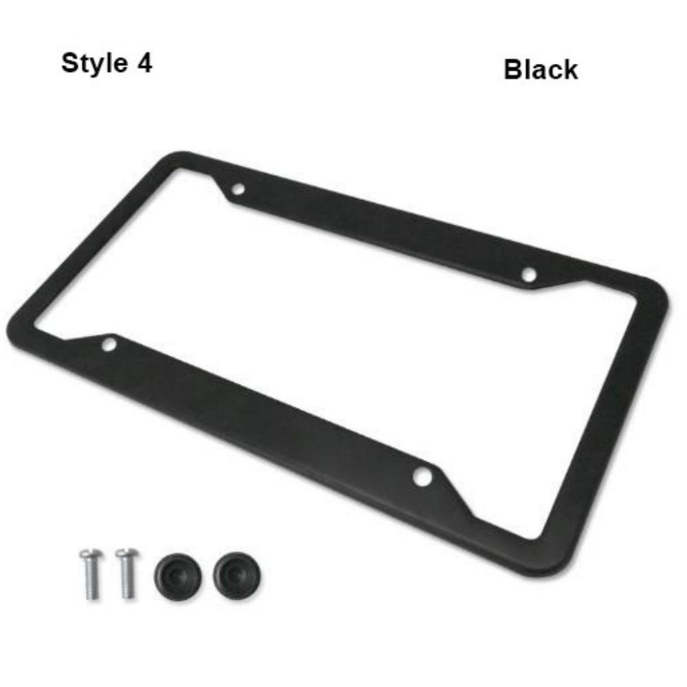 Stainless Steel Protecting License Plates Black/Silver License Plate Cover License Plate Holder