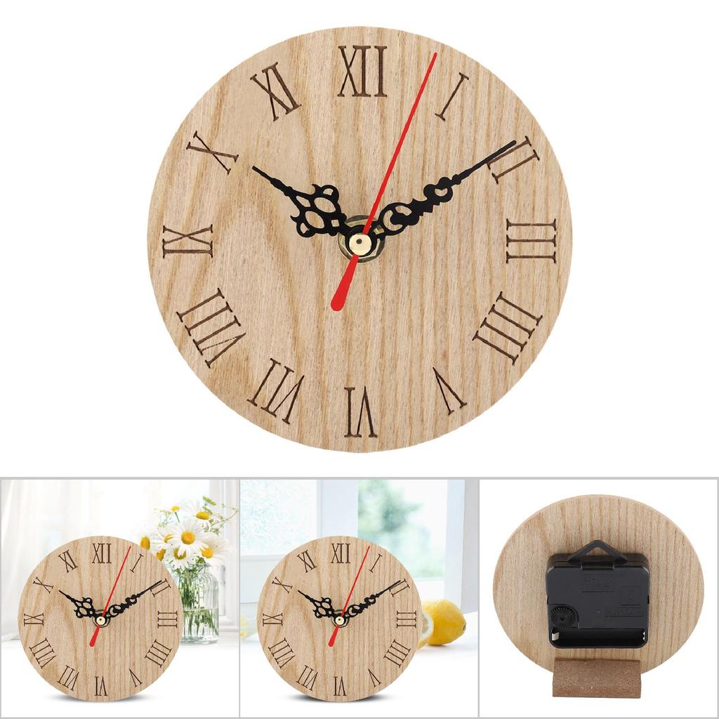 Wooden  Analog Display Decor Garden Hallway Outdoor Hanging Wall Clock (33cm)