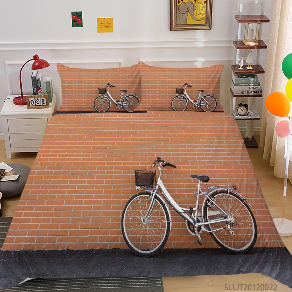 3D Deluxe sada ložního prádla Povlak na přikrývku a povlak na polštář se vzorem vozidla 2 nebo 3 kusy na loď nebo na kolo Potištěné v plné velikosti, pratelné a pohodlné povlečení