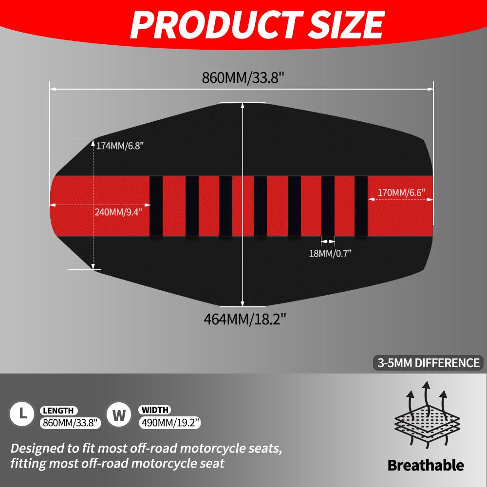 Universelle Motorrad-Sitzabdeckung E-Bike Gummi-Stoff Wasserdicht Für KTM Q20 Honda Yamaha Suzuki Kawasaki 50-500cc EXC SX YZF KXF