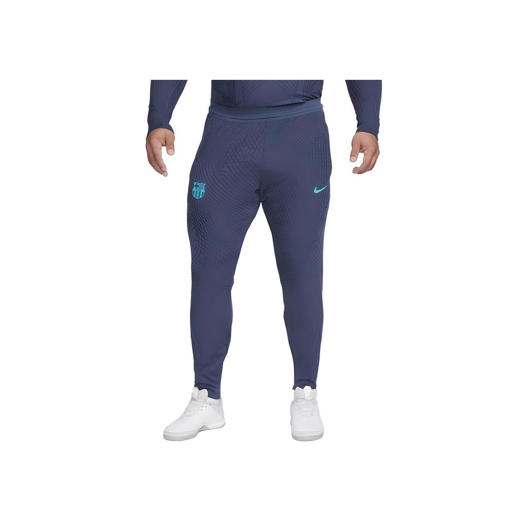 Nike F.C. Barcelona Strike Elite Third Sweat-Wicking Cool Comfortable Lightweight Stretch Mid-Rise Football Pants Men Bottoms Thunder-Blue DZ0757-437