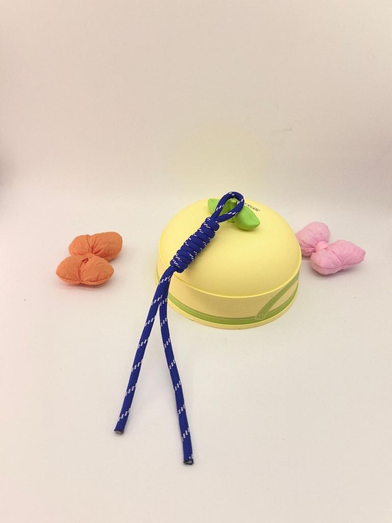 Spot Color Hand-Woven Rope Lanyard Pendant Trendy Color Nylon Rope Bag Keychain Pendant High Sense