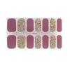 1 Sheet Gel Nail Strip UV Free Easy Apply Remove Self-adhesive Nail Sticker Long Lasting Waterproof Quality Glitter Solid Color Decorative Nail Wrap