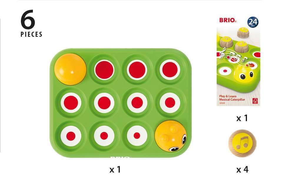BRIO Play Learn Music Caterpillar 30189 &