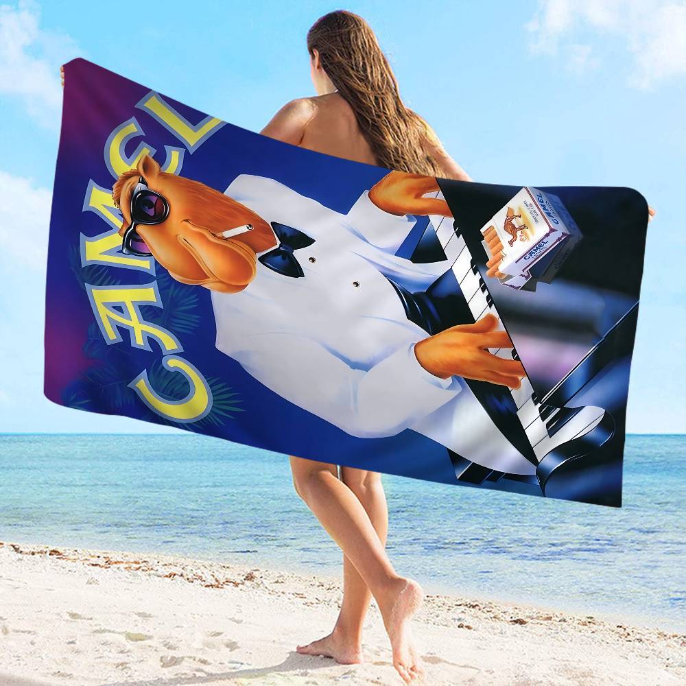 Cool C-Camel Bath Towel Microfiber Soft Water Absorbing Breathable For Girl Kids Decorative Cartoon Beach Towel