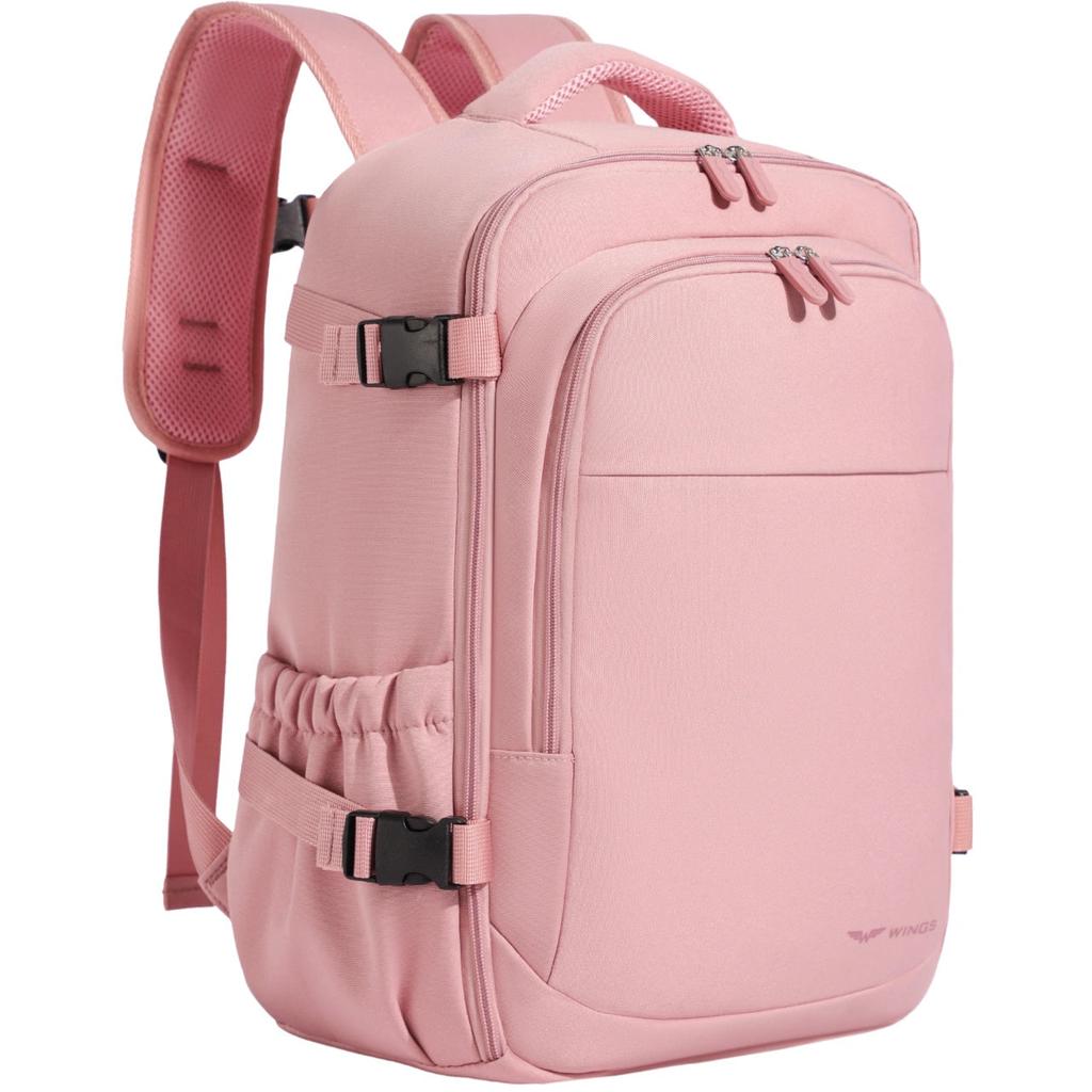 Wings Cabin Backpack Ryanair and Wizz Air Hand Luggage, Lightweight Travel Backpack Pink