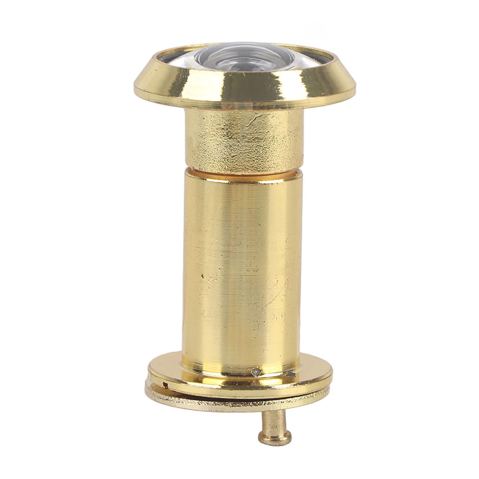 

200 Degree Wide Viewing Angle Door Viewer with Heavy Duty Privacy Cover Gold