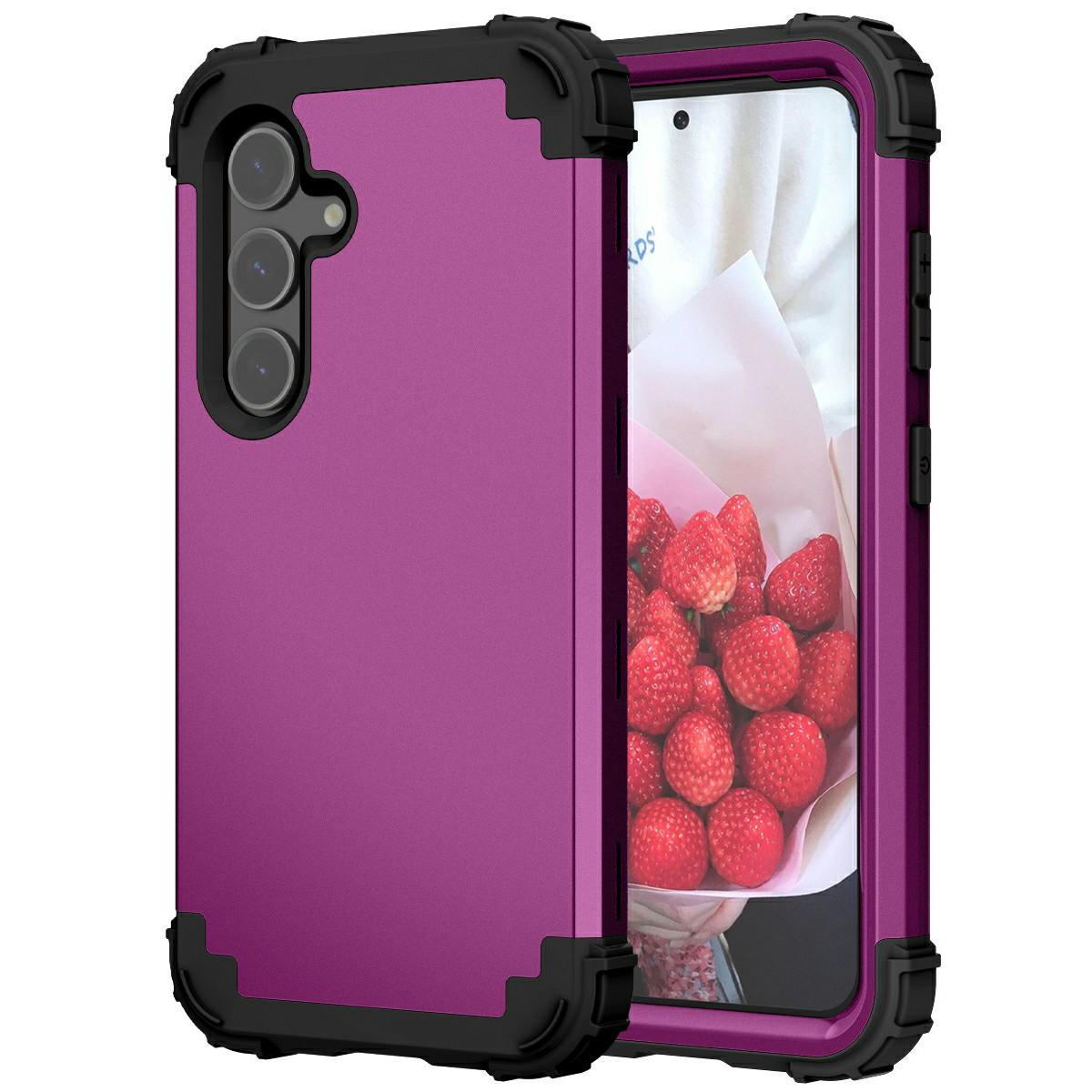 

L-Style For Samsung Galaxy A56 5G/A36 5G Case Shockproof PC+TPU Phone Back Cover Purple