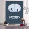 Fashion Roleplaying Adventure Gaming Cool Metro Exodus Serise Tapestry Decoration Bedroom Dormitory Background Cloth Tapestry