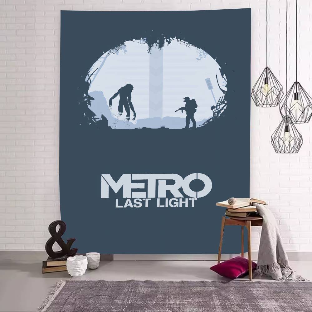 Fashion Roleplaying Adventure Gaming Cool Metro Exodus Serise Tapestry Decoration Bedroom Dormitory Background Cloth Tapestry