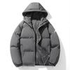 Giacca con Cappuccio in Cotone Unisex: Colore Unico, Ispessito, Caldo, Resistente al Freddo