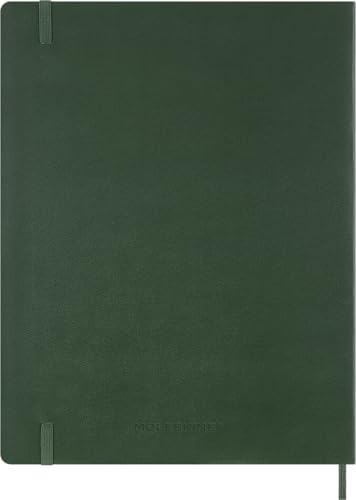 Moleskine 2026 Essential Weekly Diary, 12-Month Planner, Starting In January, Vertical, XXL Size (22cm X 28cm), Myrtle Green, DSESNK1512WN7Y26