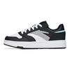 Anta Youth  Kids Street Skate Shoes Non-Slip Durable Low-Top Kids sneaker White Black 312238002-3