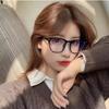 1Pcs/ 2Pcs Men Women Anti Blue Light Glasses Square Transparent Glasses Women PC Frame Daily Commuting Computer Glasses