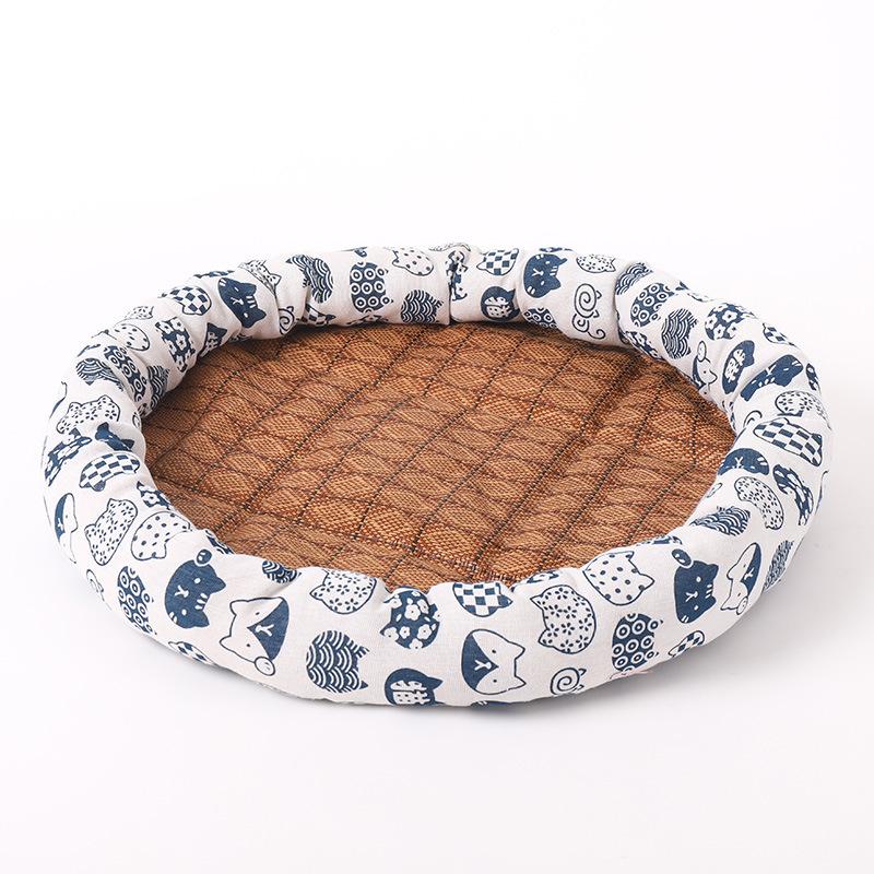 

Pet Cat Supplies Dog Nest Round Durable Easy To Clean Comfortable Slip Anti StyleA,M