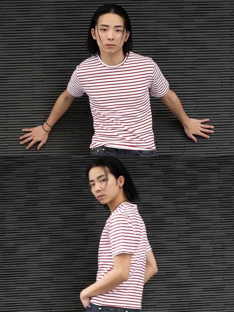 GOZER Pipi Stripe T-Shirt_White