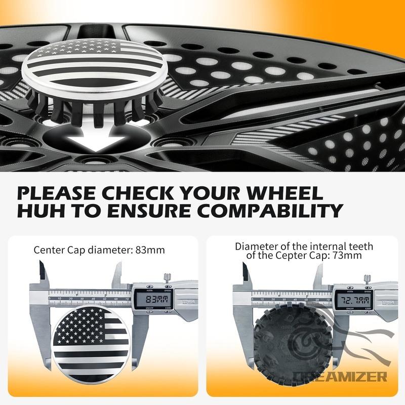 4pcs 83mm Automobile Parts Hubcap Car Wheel Hub Center Cover For Chevrolet Pickup Truck GMC Recreational Vehicle
