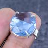 Natural Tanzanite Quartz Gemstone 925 Sterling Silver Jewelry Ring Size 7 ETC-13371