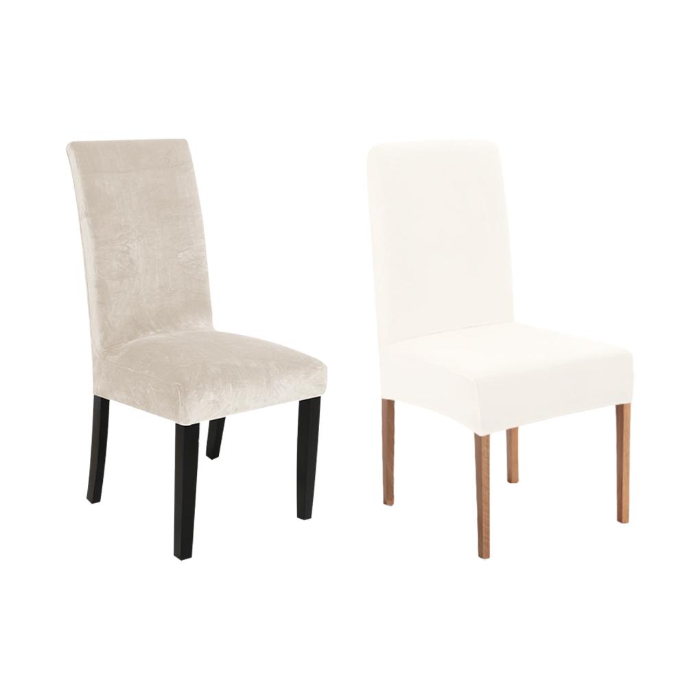 4pcs Polyester High Elastic And Breathable Chair Cover For Kitchen Chairs Protective Chair Covers
