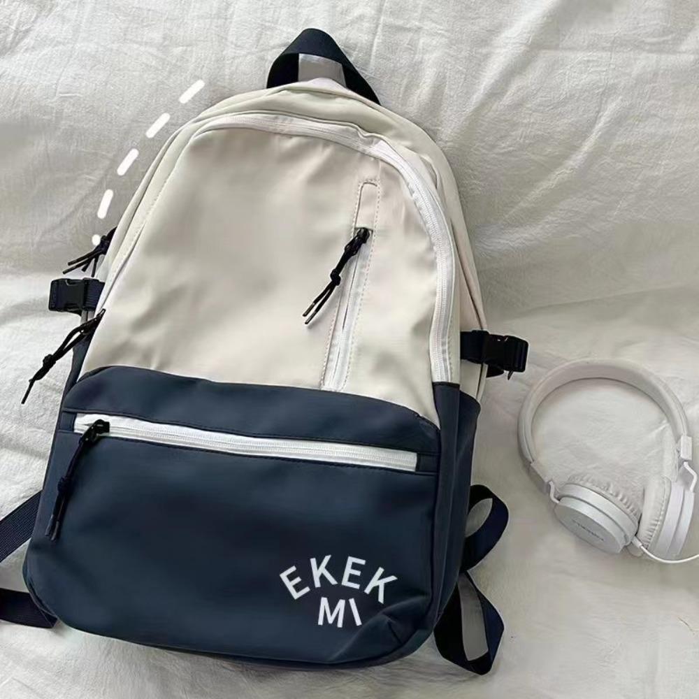 

Large Capacity Shoulders Backpack Multifunction Trendy Ladies Schoolbag Casual Versatile Adjustable Strap Female Messenger Bag
