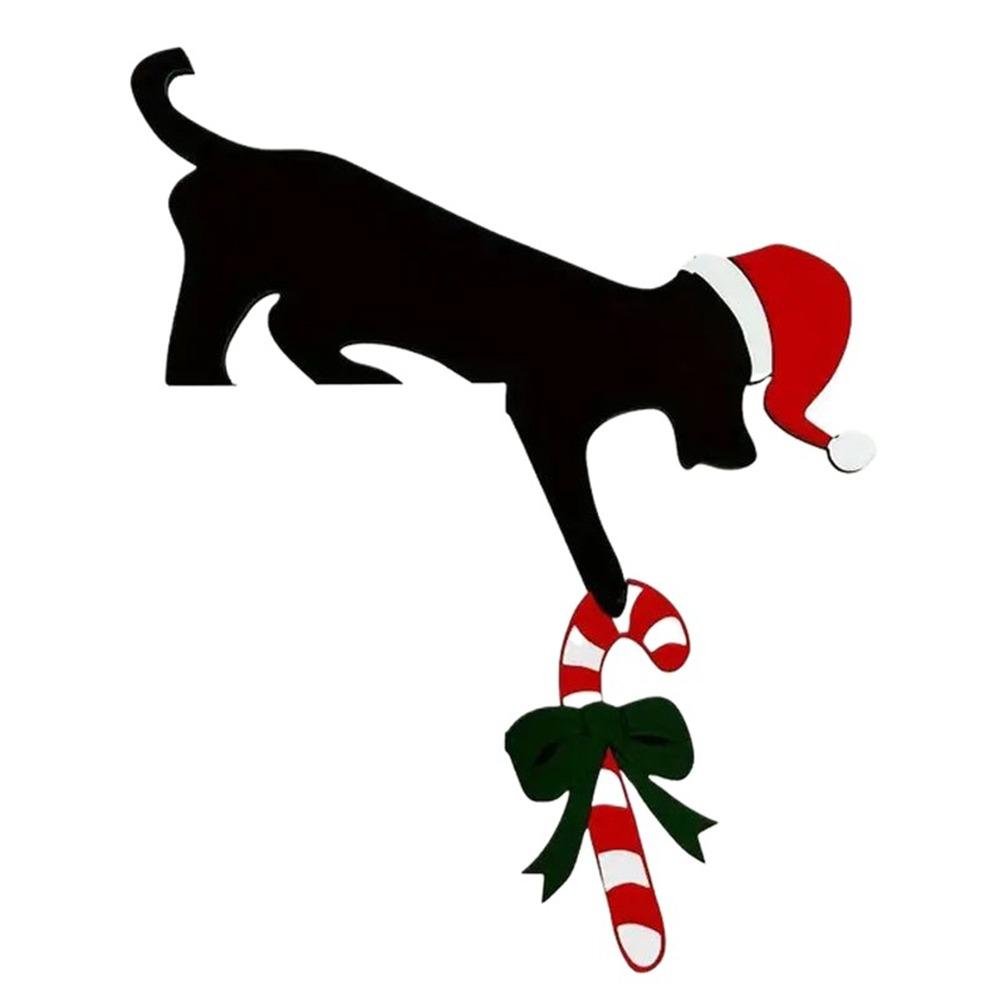 Funny Door Toppers Decor Cat/Dog Shaped Christmas Decoration  Holiday Ambiance