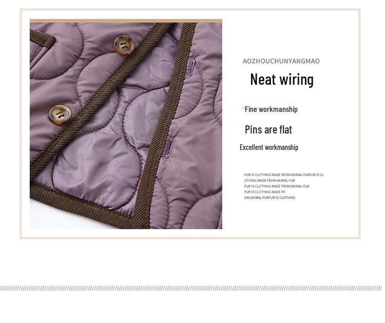 2025 Mode Warme Leichte Baumwolljacke für Mütter mittleren Alters und ältere Frauen