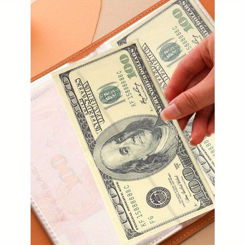 Envelope Budget Challenge Loose Leaf Binder, Money Saving Binder, Multi-Function Loose Leaf Storage Organizer Pouch, Portable