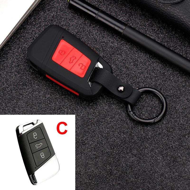 ABS+Silicone Car Key Cover Case for Skoda Octavia A5 A7 Kodiaq Karoq Rapid Yeti for V W Passat B8 Skoda Superb A7 2017