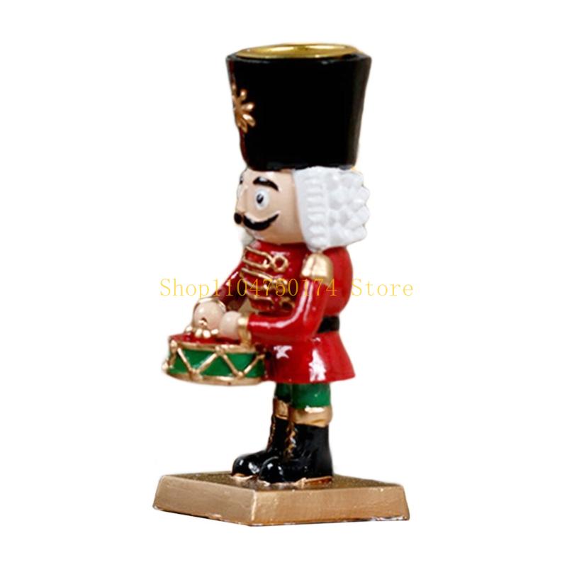 Christmas Nutcrackers Figures Holders Christmas Figure Decoration Table Ornament Wooden Soldier Nutcrackers Figures top sale