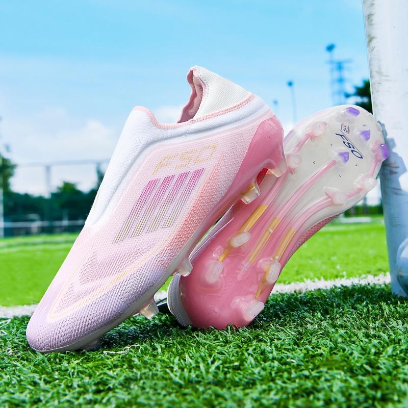 New Men Soccer Shoes Match Breathable Training Outdoor Cleats Non Slip Sport Boys Adult Long Spikes Football Boots Comfortable