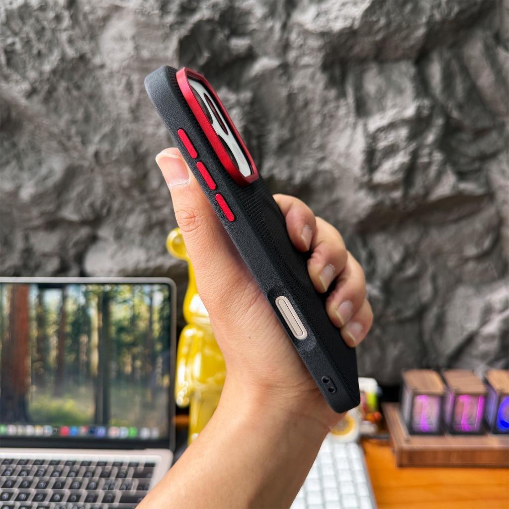 For Magsafe Magnetic Nylon Woven Phone Case For OPPO Find X9 Ultra X9s Pro X8 Ultra X8s Plus Metal Buttons Matte Leather Cover