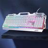 New Arrivals Mechanical RGB Back Light Keyboard Mouse Headset Combination Wired Desktop 104-Button Gaming Combo