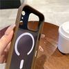 Mat Düşme Karşıtı Zırh Dayanıklı Manyetik Telefon Kılıfı IPhone 17 16 15 14 Pro Max Magsafe Kablosuz Şarj Koruma Arka Kapak