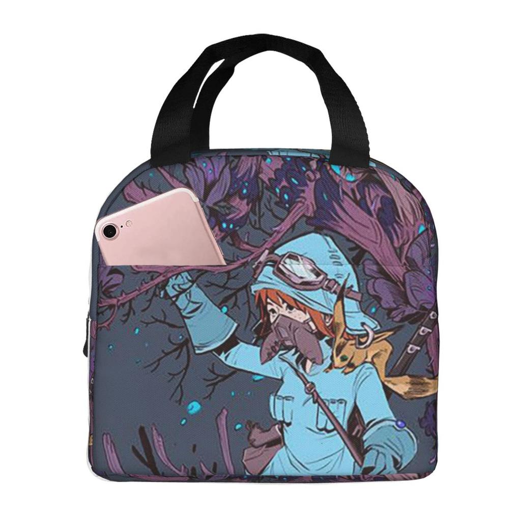Nausicaa Of The Valley Of The Wind Anime Insulated Lunch Bag Cooler Thermal Food Box Tote Leakproof Lunch Boxes Container
