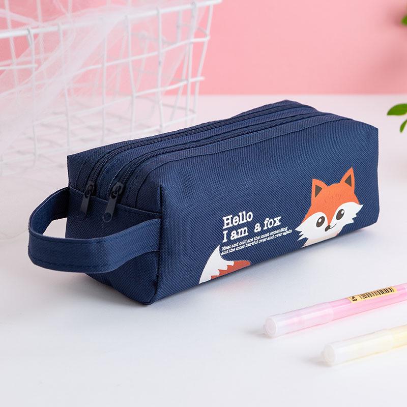 Large Capacity Cute Cartoon Pencil Case for Women - Custom Logo Printing Available