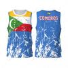 HUANGSE Basketball Jersey Sports Fitness Vest 3D Customized Men's Vest Casual, Comfortable, Loose, Quick-drying and Sweat-wicking