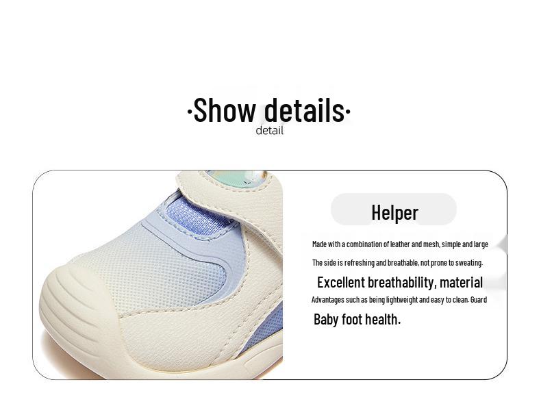 Bobodou Kids' Spring 2025 Breathable Mesh Shoes - Soft Sole for Boys & Girls