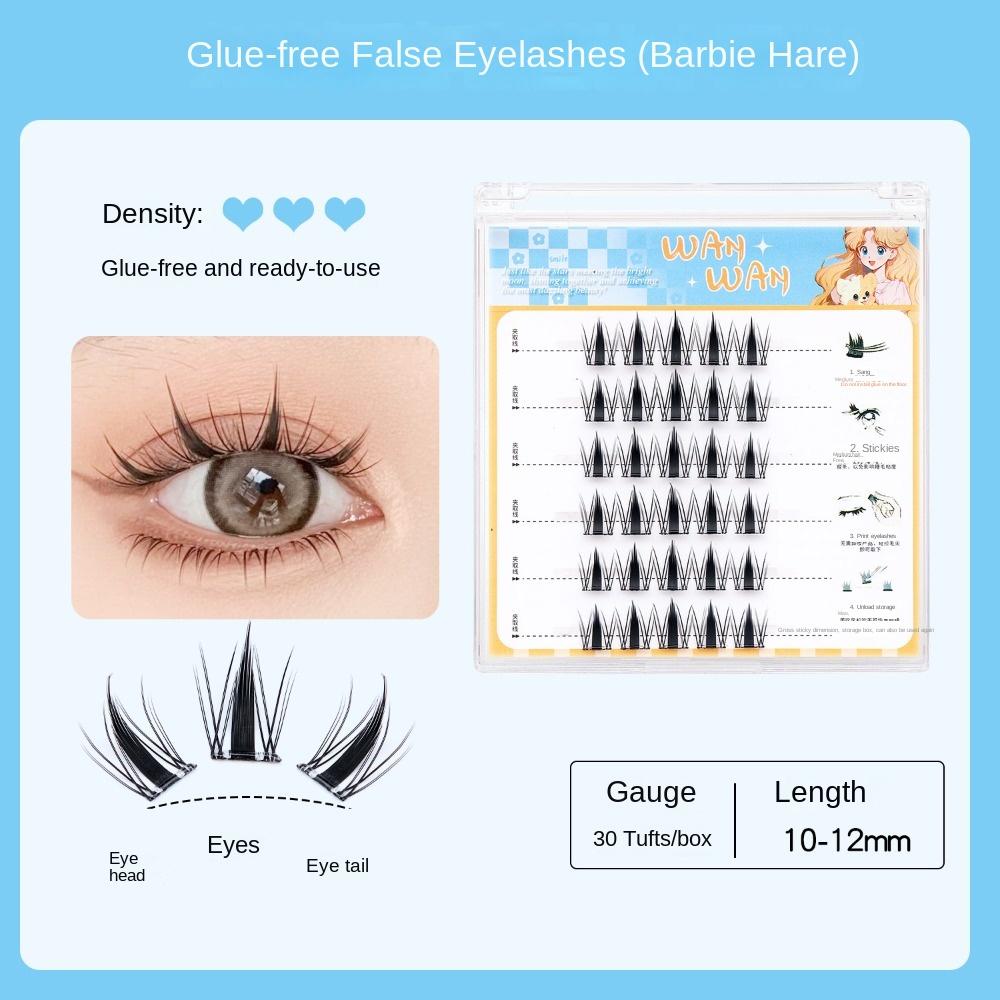 DIY Klebe-Falsche Wimpern Make-up Falsche Wimpernbüschel Grafting Wimpern