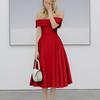 Sexy One-shoulder Back Elegant Color Tube Top Dress For Women