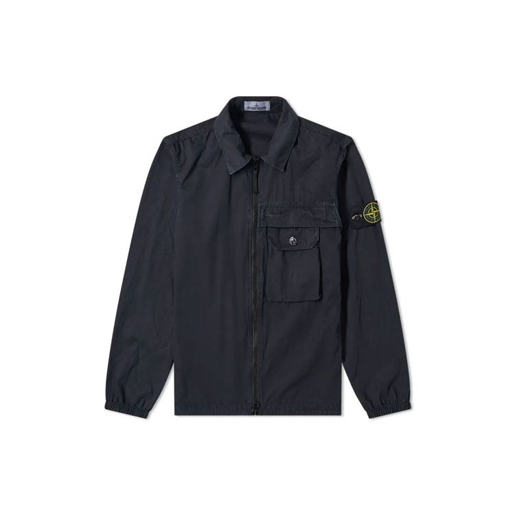 

Stone Island Zip Pocket Cotton Dyed Jacket Men Jacket Navy 7315107WN-V0120 M