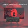 Mouse Pad Samurai under Red Moon Gamer XL HD Computer Mousepad XXL Mouse Mat Natural Rubber Carpet Office Accessories Table Mat