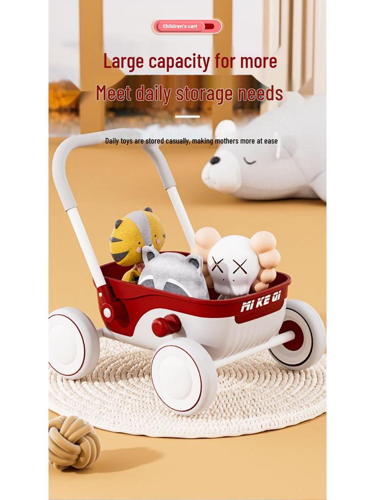 Multifunctionele Baby Loopwagen Kinderwagen voor 1-2 Jarigen - Peuter Hand Duw Speelgoed Auto Verjaardagscadeau