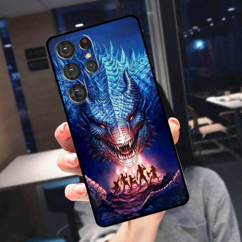 Dragon Cool Art Cover For Samsung Galaxy S25 S24 S21 S22 S23 Ultra S9 S10 Plus S24 FE S21 FE Phone Case