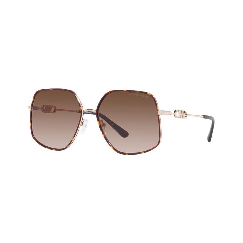 MICHAEL KORS Temple decoration metal irregular sunglasses women s gold
